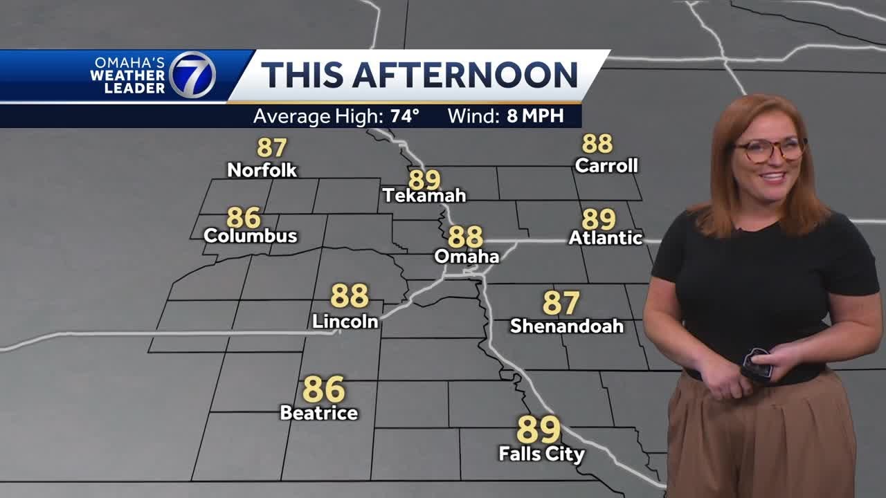 Very warm, hazy Monday afternoon for Omaha area - YouTube