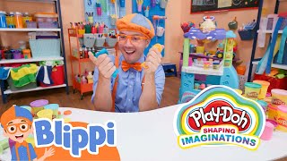Blippi Makes Pretend Ice Cream with the PlayDoh Ultimate Ice Cream Truck! | Blippi Toys #ad