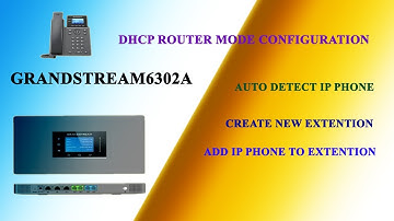 GRANDSTREAM IP PBX IP ROUTE MODE/ADD NEW IP PHONE/CREATE NEW EXTENTION FULL VIDEO