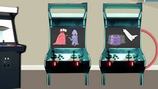 This is so weird... Arcade games takes us to a whole other level!!