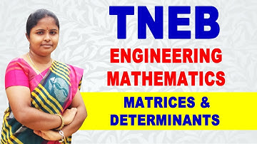 TNEB - Engineering Maths : Matrices & Determinants Previous Year Question Paper Class in Tamil