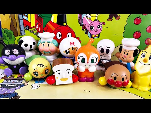 アンパンマン　貯金箱　メロンパンナちゃん　ロールパンナちゃん　バイキンマン アンパンマン メロンパンナちゃん フィギュア 貯金箱 グッズ