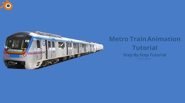 Metro Train Animation Tutorial in Blender | 3 Min I Lets Animate #322
