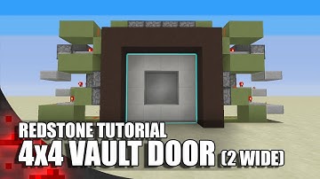 Minecraft: 4x4 Vault Door (Simple 2 Wide Version)