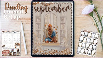 September iPad Reading Journal Setup 2025 | No Talking | Cozy Fall Vibes