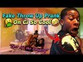 Fake Throw Up Prank On CJ So Cool