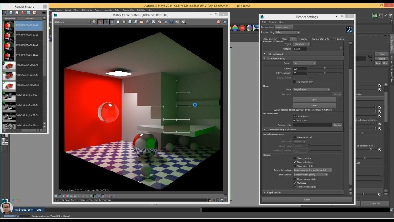 V-Ray GI (Global Illumination) - YouTube