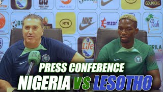 NIGERIA VS LESOTHO - PRESS CONFERENCE (Jose Peseiro + Omeruo) / FIFA WORLD CUP QUALIFIERS