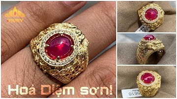 Hỏa Diệm Sơn - Ruby lục yên 2,3 ct nhẫn cóc thiềm thừ - Mr. Trường Hải Phòng - IRUBY