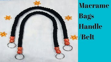 Diy#Macrame Bags handle full making video in hd