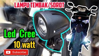 Cara Pasang Lampu LED Sorot Tembak Strobo Di Motor