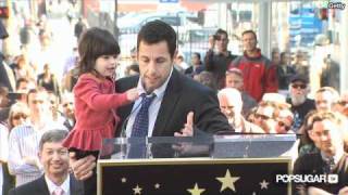 Adam Sandler's Daughters Steal the Show at His Star Ceremony, "I Love My Daddy!"