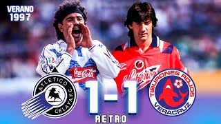 ¡PARTIDO INÉDITO!  Hugo Sánchez, Butragueño y Michel vs Veracruz  Jornada 2  Verano 1997