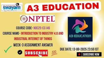 NPTEL Introduction to Industry 4.0 and Industrial Internet of Things Week 3 Assignment Answers 2025