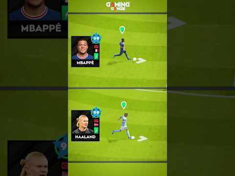 DLS 24 : HAALAND vs MBAPPE | Who is faster in the game? #shorts