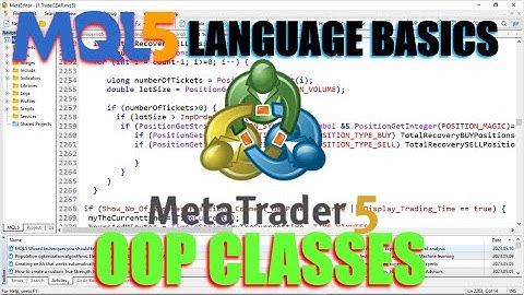 How to learn MQL5 for FREE to code FOREX/MT5 EAs. Language Basics -DATA TYPES - CLASSES - PART 43