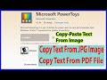 How to Copy Text From Image or PDF file / How to Extract Text From an Image/Convert Image to Text