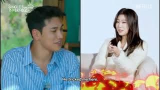 Nadine lee and Shin Dong-woo reactions