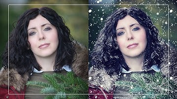 Create Snow Effect Portrait in Photoshop - Spring to Winter Photo Manipulation - Photoshopdesire.com
