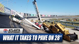 How crews are clearing steep hurdles to pave Atlanta Motor Speedway