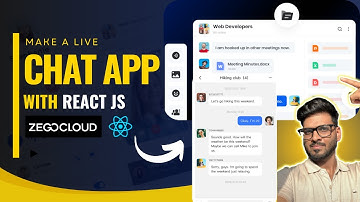 Build live Chat App with React JS | Using ZEGOCLOUD Chat Api |  Best ReactJS projects