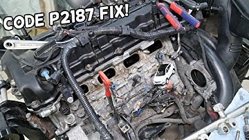 HYUNDAI SANTA FE CODE P2187 SYSTEM TOO LEAN AT IDLE BANK 1 FIX, CHECK ENGINE LIGHT ON