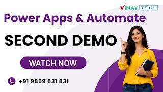 Power Apps and Automate Training in Hyderabad || Demo Session 2 || Vinay Tech || +91 9859 831 831