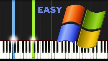 Windows XP Startup Sound (EASY Piano Tutorial)