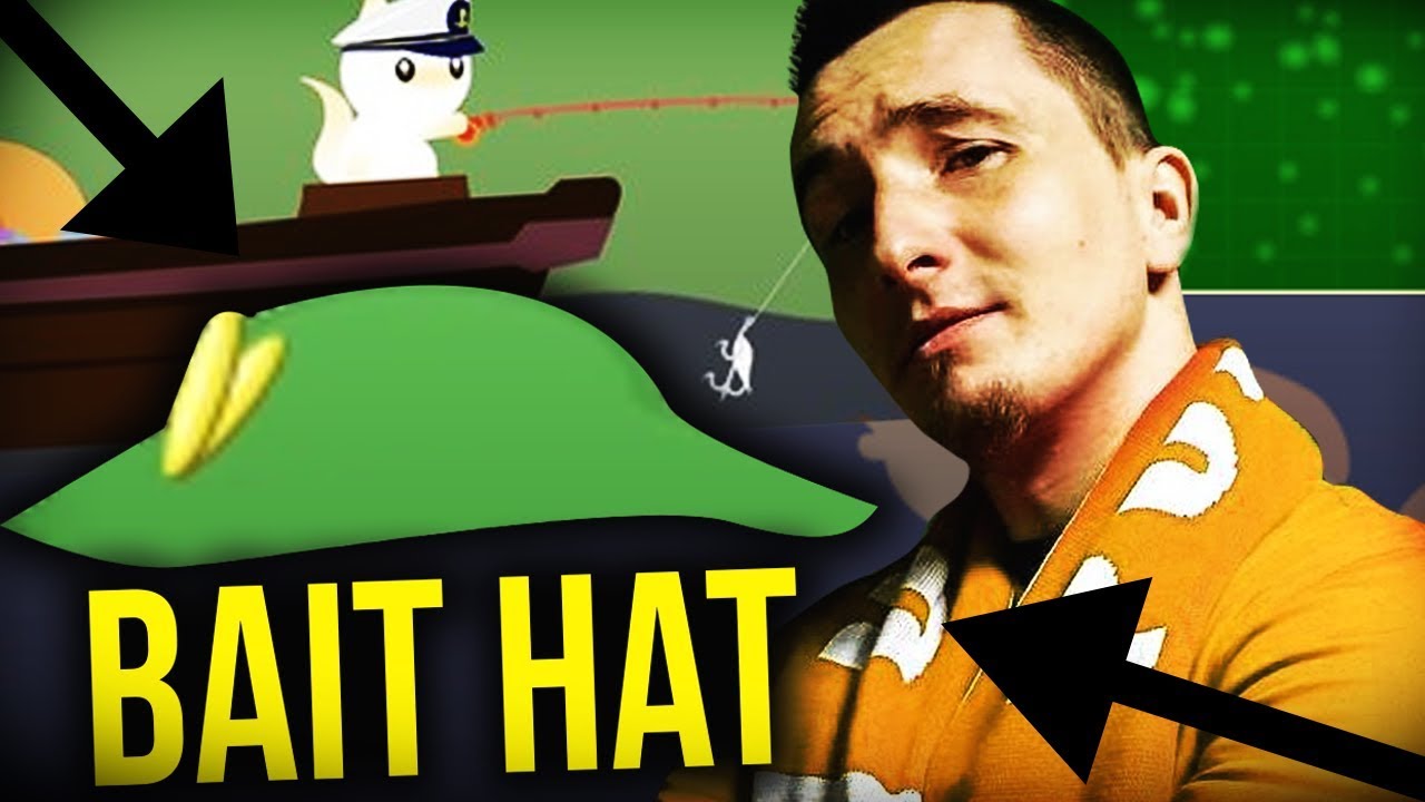 24 Cat Goes Fishing - Bait HAT!!!! - YouTube