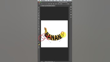 Create Banana Text Effect In Photoshop #photoshoptutorial #shorts  #texteffect