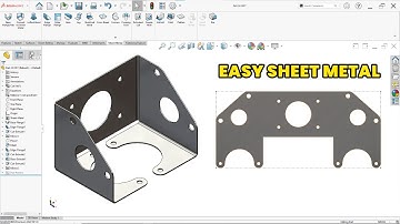 Easy Sheet Metal Part with Edge Flange in SolidWorks