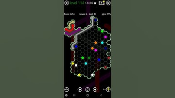 How To Solve Flow Free Hexes Amoeba Pack Level 114 14x16 Board Walk Through Solution Walkthrough