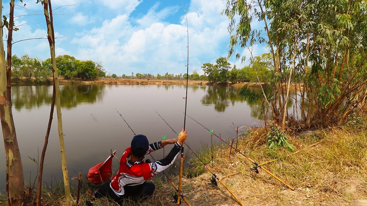 นอนบ่อน้ำกลางทุ่งนา ตามหาปลานิล หมาหอนทั้งคืน P.NU FISHING