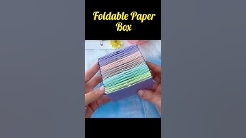 Thumbnail of #shorts #origami  Foldable Paper Box // How to make folding box