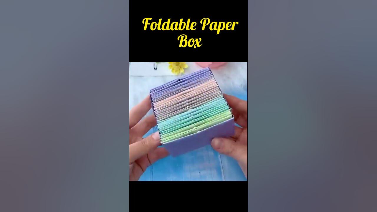#shorts #origami  Foldable Paper Box // How to make folding box