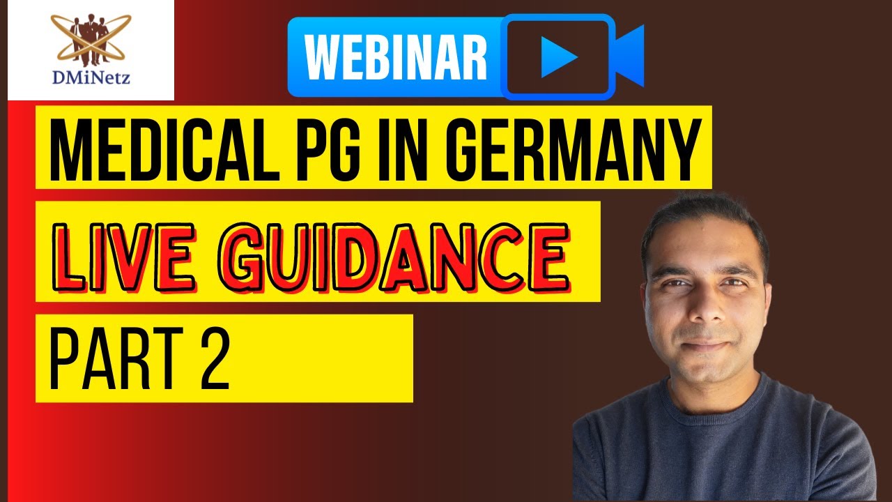 Medical PG in Germany : LIVE Guidance Part 2 - YouTube