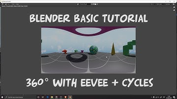 Blender basic tutorial: 360º render Eevee + Cycles (fast renders)
