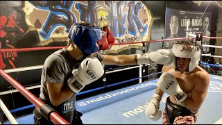 INTENSE SPARRING AT THE BOXING GYM!!!
