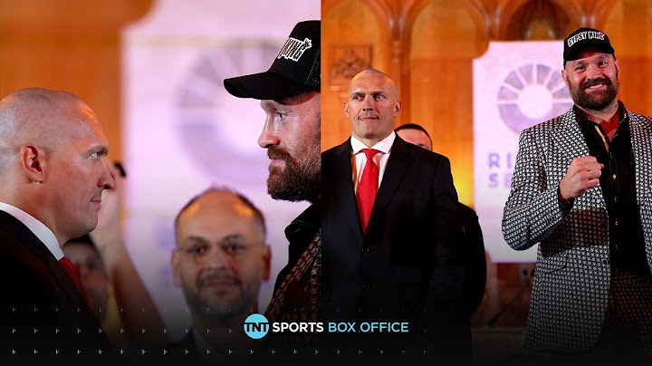 Oleksandr Usyk & Tyson Fury FACE-OFF ahead of rematch 🥊🏆 #UsykFury2