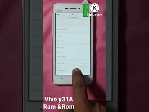 Vivo y31A china ram and storage check