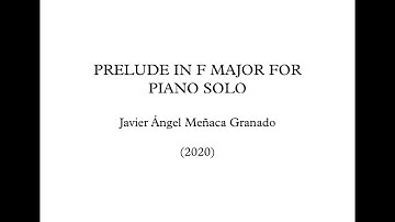 Prelude in f Major for Piano solo (Staffpad).
