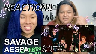 REACTION SAVAGE AESPA ถามหน่อยนะ คนอะไรสวยกว่าการ์ตูน????? | Alie