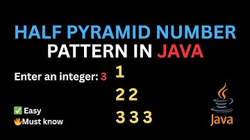 Java Number Triangle Pattern Program | Print Right Triangle Using Loops (Beginner Tutorial)