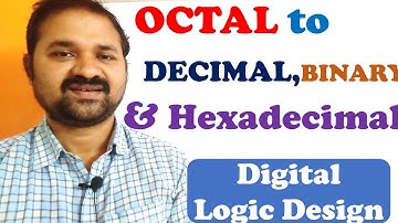 Convert Octal to any other Base(Binary,Decimal,Hexadecimal) || Conversion from One radix to another