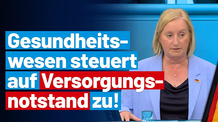 Das Gesundheitswesen braucht eine echte Reform fordert Claudia Weiss! - AfD-Fraktion im Bundestag