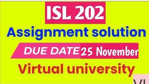 isl202 assignment 1 solution 2022|isl202 assignment 1 solution fall 2022|isl202 assignment 1 solved