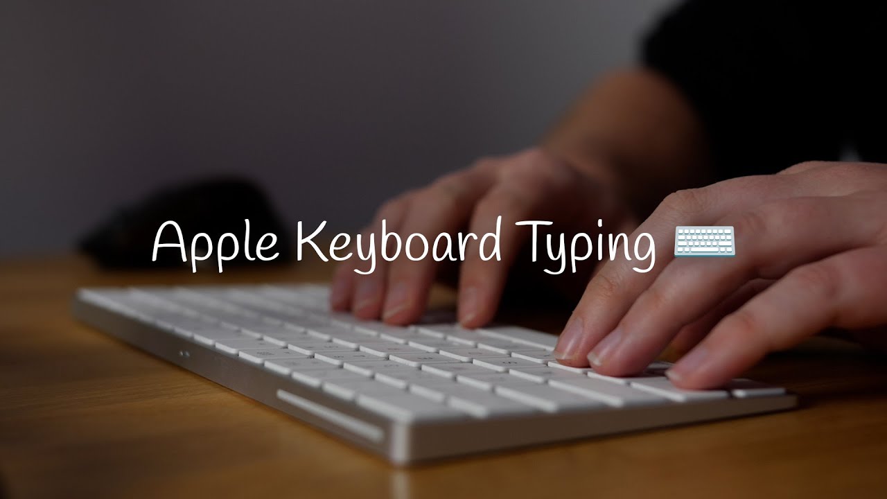 ASMR Relaxing Apple Magic Keyboard typing 1hour ⌨️ 😴 | (No Ads)