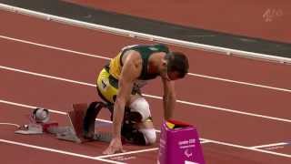 Oscar Pistorius wins the T44 400m final - London 2012 Paralympics screenshot 4