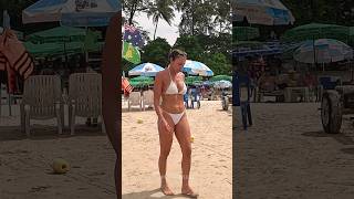 Fit Woman In Patong Beach!🔥