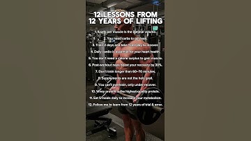 12 Lessons From 12 Years Of Lifting! Follow @lars.langen to fast-track your own fitness journey!